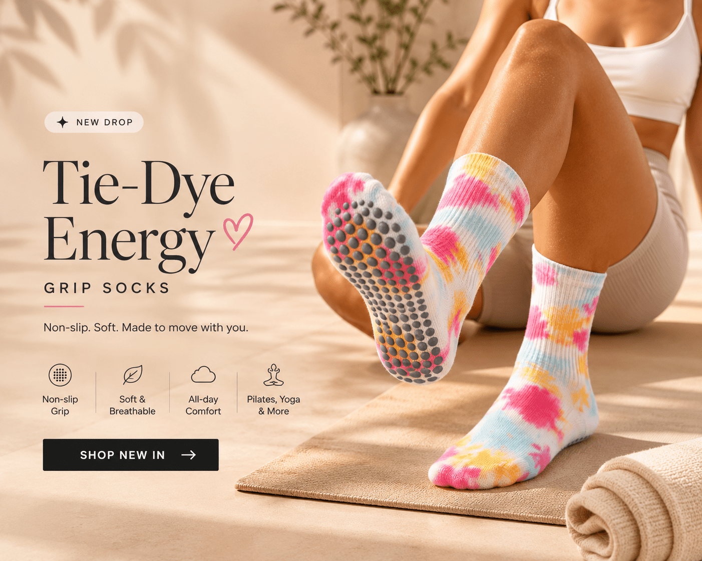 Pilates Grip Socks &amp; Yoga Socks Guide | PureStep Bamboo Grip Socks - Purestep