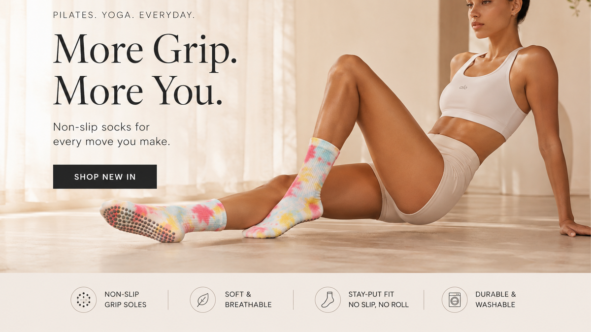 Pilates grip sock 