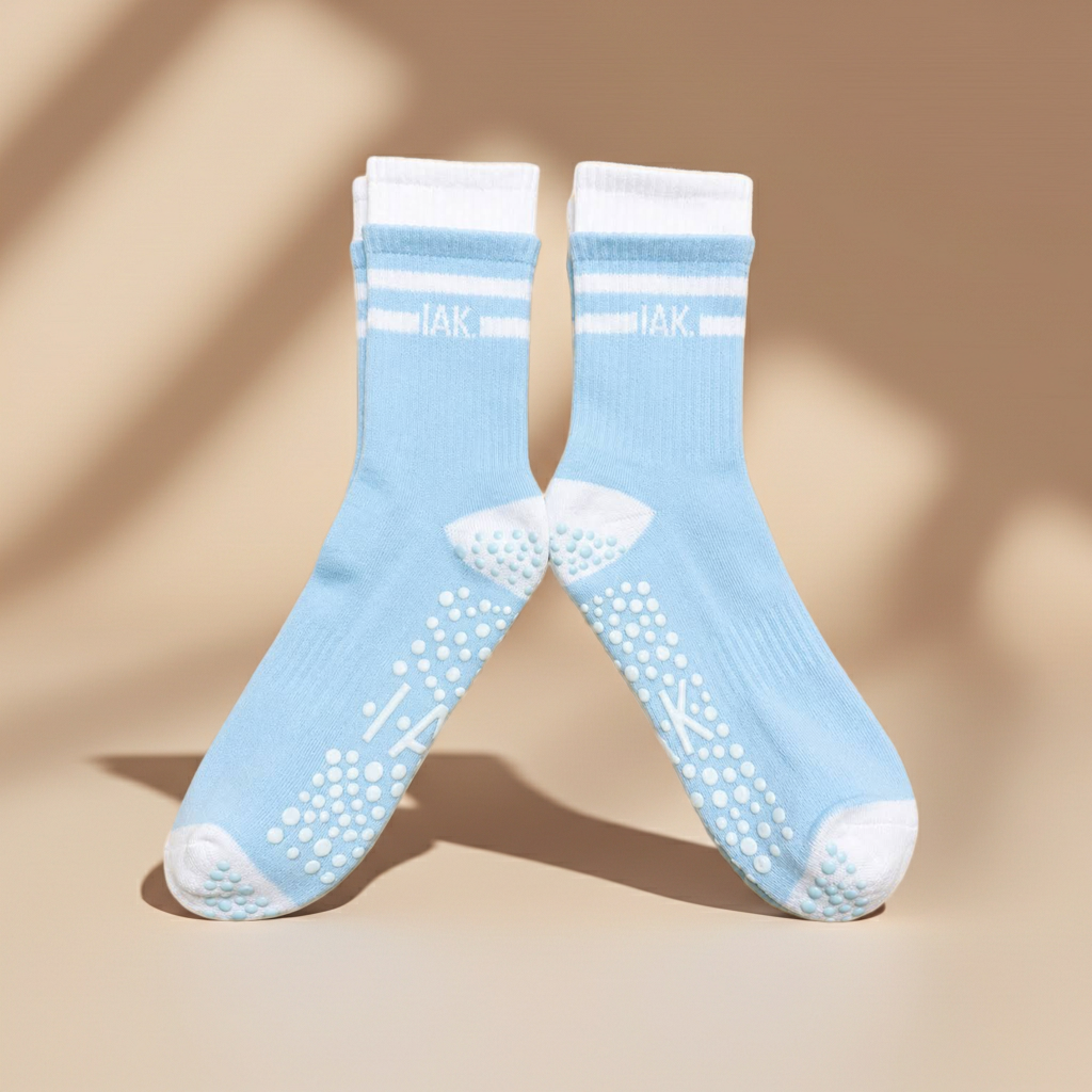 IAK Studio Grip Socks - Powder Blue