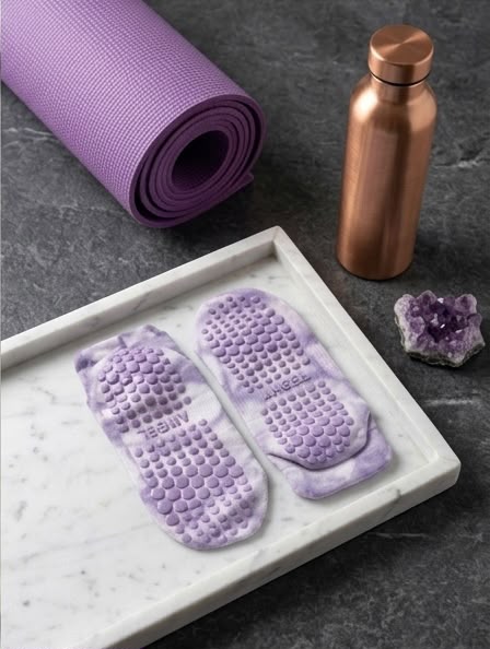 Angel Lilac Grip Socks - ReinStep