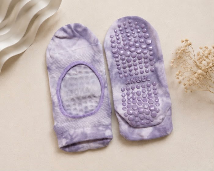 Angel Lilac Grip Socks - ReinStep