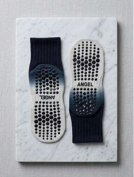 Angel Studio Grip Socks – Navy & White - ReinStep
