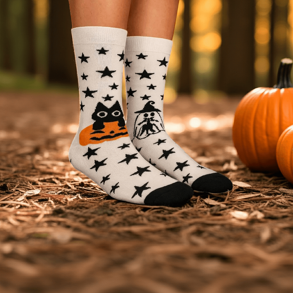 Boo Crew Bamboo Socks 👻 – Halloween Crew Socks (Unisex) - Purestep