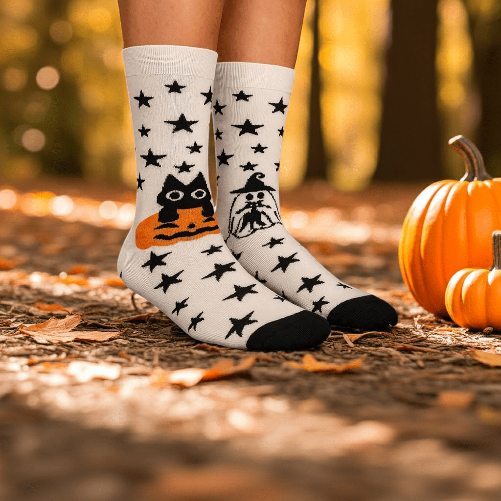 Boo Crew Bamboo Socks 👻 – Halloween Crew Socks (Unisex) - Purestep