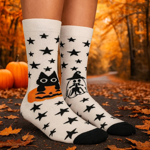 Boo Crew Bamboo Socks 👻 – Halloween Crew Socks (Unisex) - Purestep