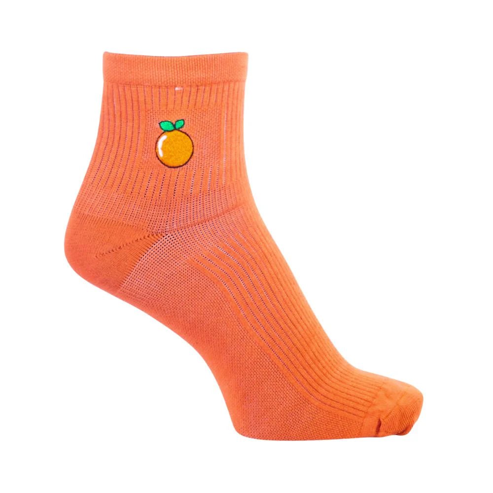 Citrus Orange Bamboo Socks | Breathable Everyday Crew Socks – PureStep - Purestep