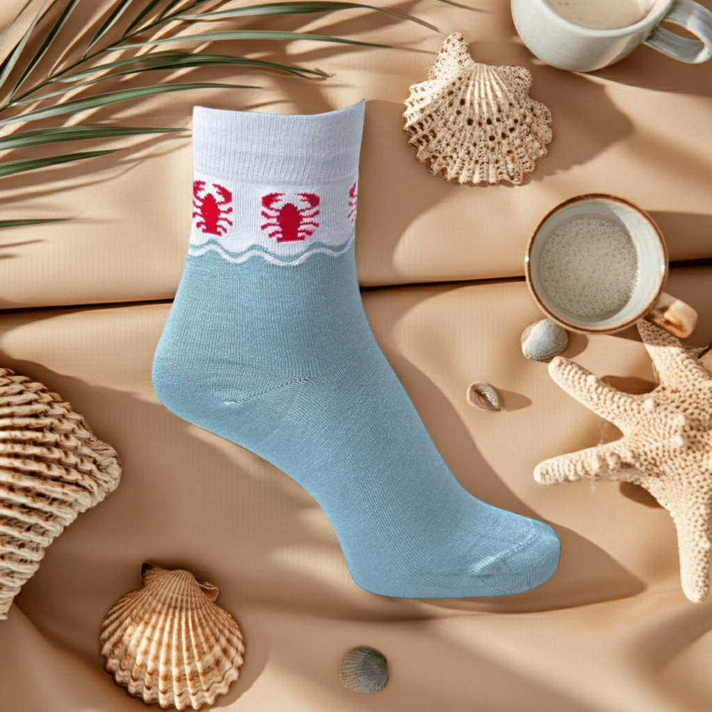 Coastline Bamboo Socks 🦀 | Breathable, Odor-Free, All-Day Comfort | Mid Calf Unisex - Purestep