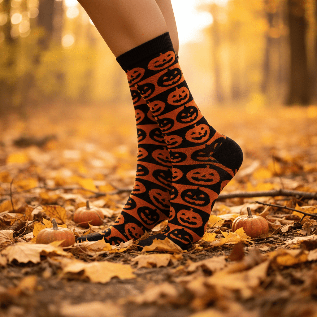 Jack-O Bamboo Socks 🎃 | Breathable, Odor-Free, All-Day Comfort | Unisex - Purestep