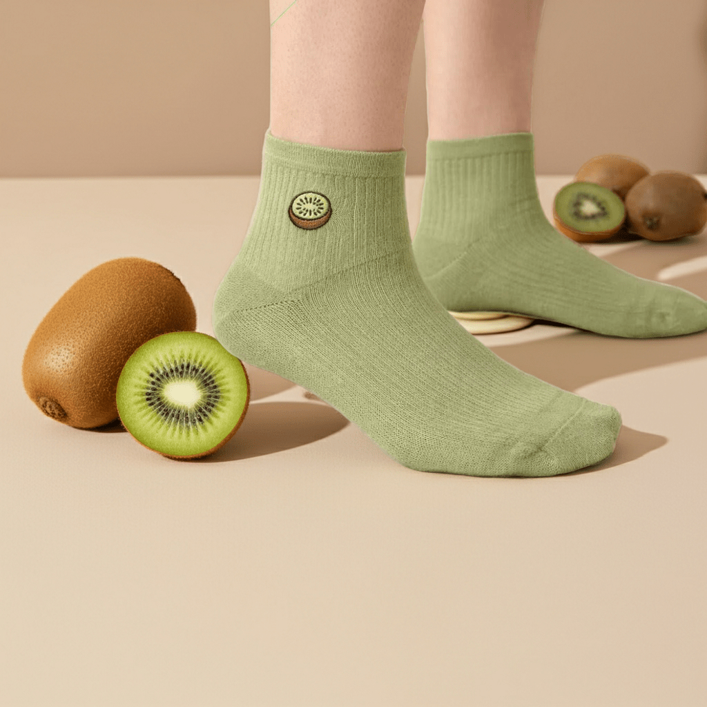 Kiwi Green Bamboo Bamboo Socks | Soft & Breathable Quarter Length Socks – PureStep - Purestep