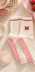 REIN Crab Studio Grip Socks | Non-Slip Pilates & Yoga Crew Socks - ReinStep