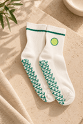 Rein Zest Studio Grip Socks | Non-Slip Pilates & Yoga Crew Socks - ReinStep