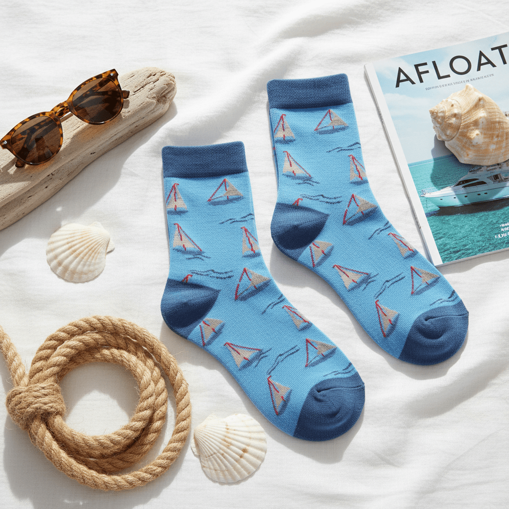 Sail Mode Bamboo Socks ⛵ | Breathable, Odor-Free, All-Day Comfort |Mid Calf Unisex - Purestep