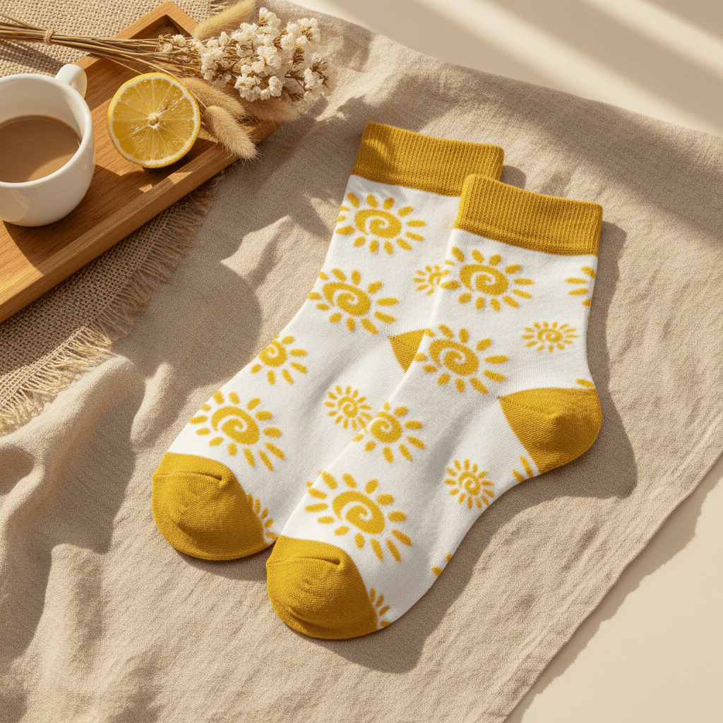 SunKiss Bamboo Socks ☀️ | Breathable, Odor-Free, Summer Comfort | Mid Calf Unisex - Purestep