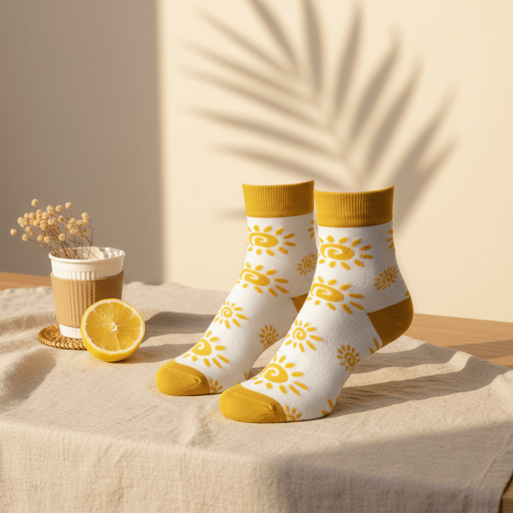 SunKiss Bamboo Socks ☀️ | Breathable, Odor-Free, Summer Comfort | Mid Calf Unisex - Purestep