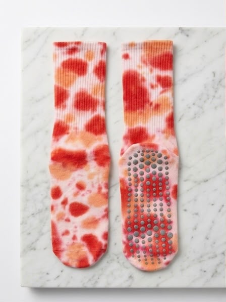 Tie-Dye Studio Grip Socks – Coral Tie-Dye - ReinStep
