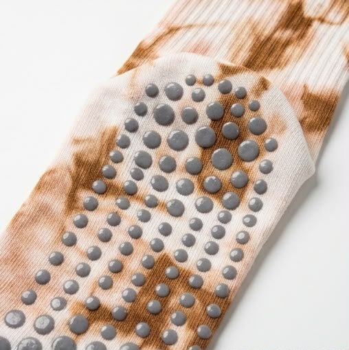 Tie-Dye Studio Grip Socks – Mocha Tie-Dye - ReinStep
