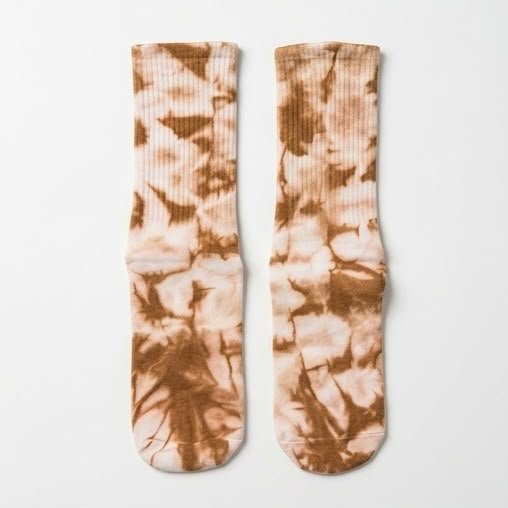 Tie-Dye Studio Grip Socks – Mocha Tie-Dye - ReinStep