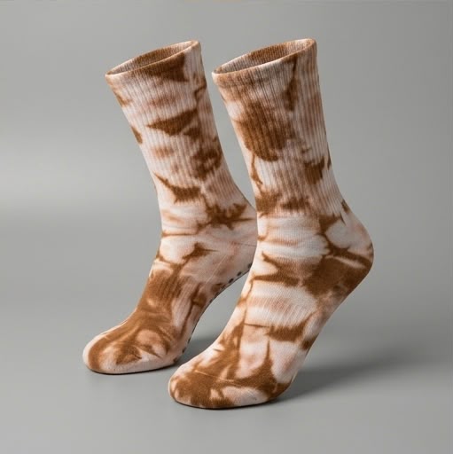 Tie-Dye Studio Grip Socks – Mocha Tie-Dye - ReinStep